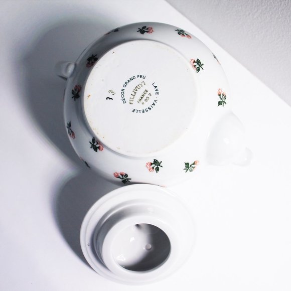 Pillyvuyt Tea Set, Teapot Sugar Creamer Teacups, Tea for Two - Picture 6 of 9